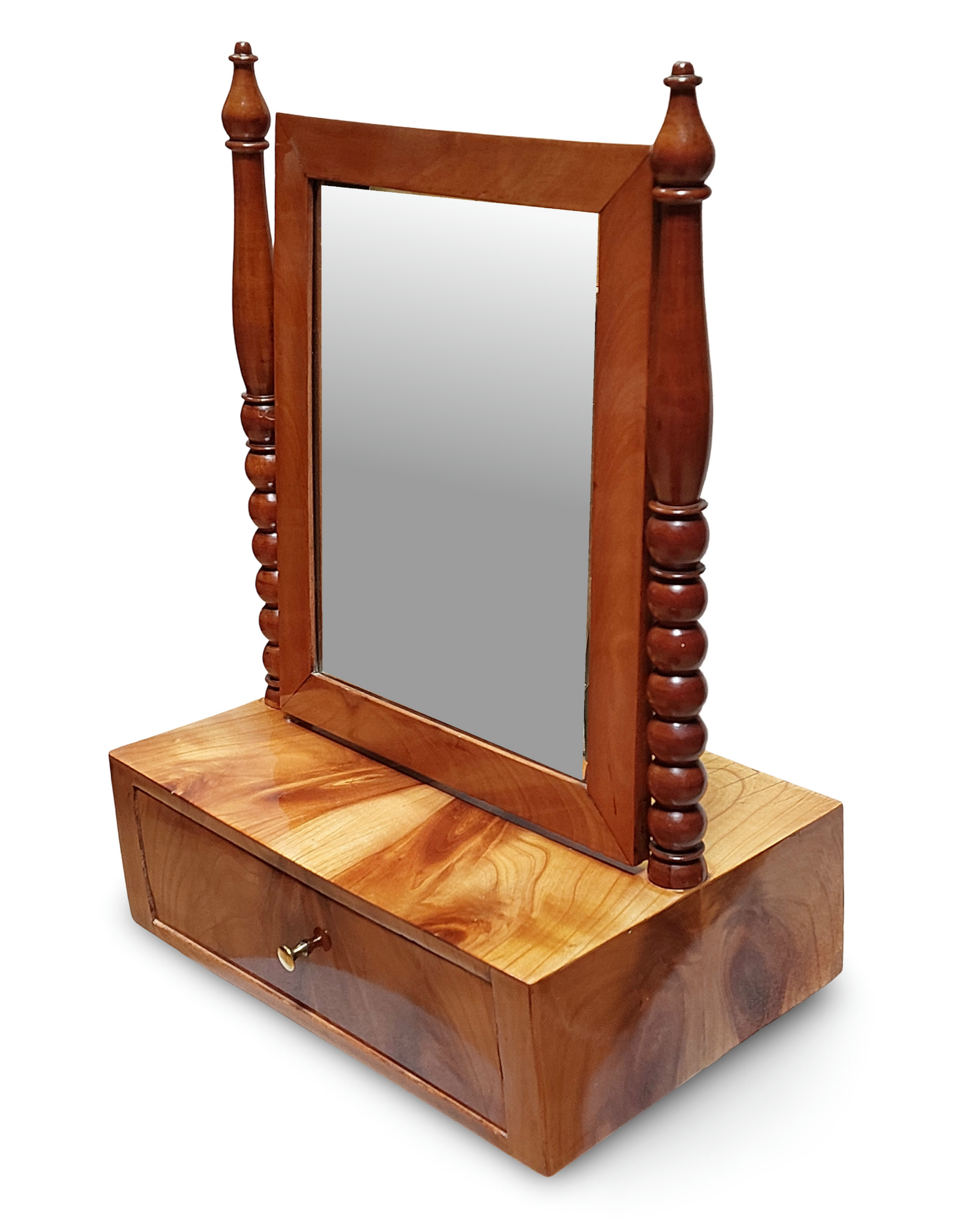 Biedermeier Frisiertisch Nussbaum – Bild 2