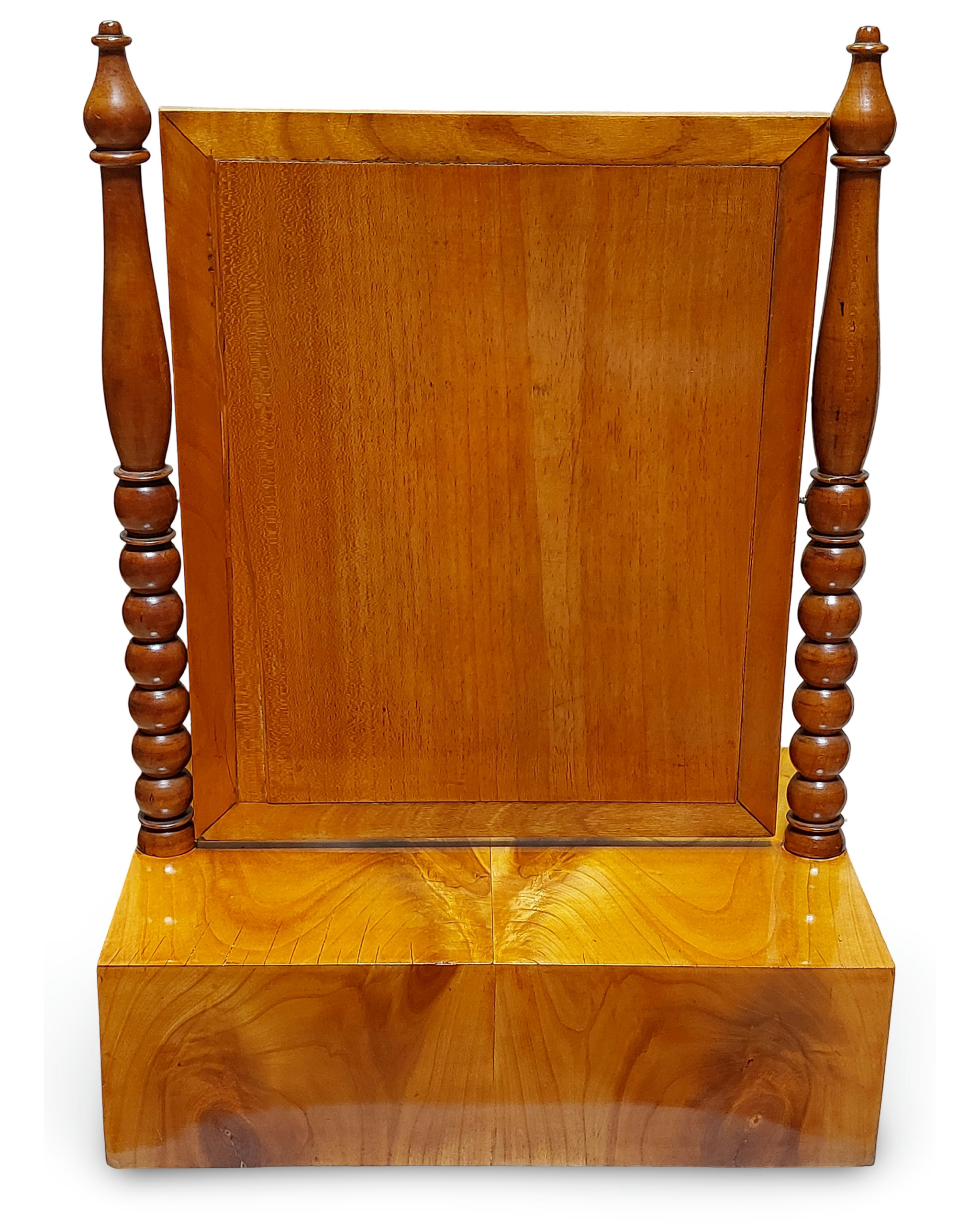 Biedermeier Frisiertisch Nussbaum – Bild 3