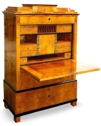 Schreibschrank Biedermeier Birnbaum