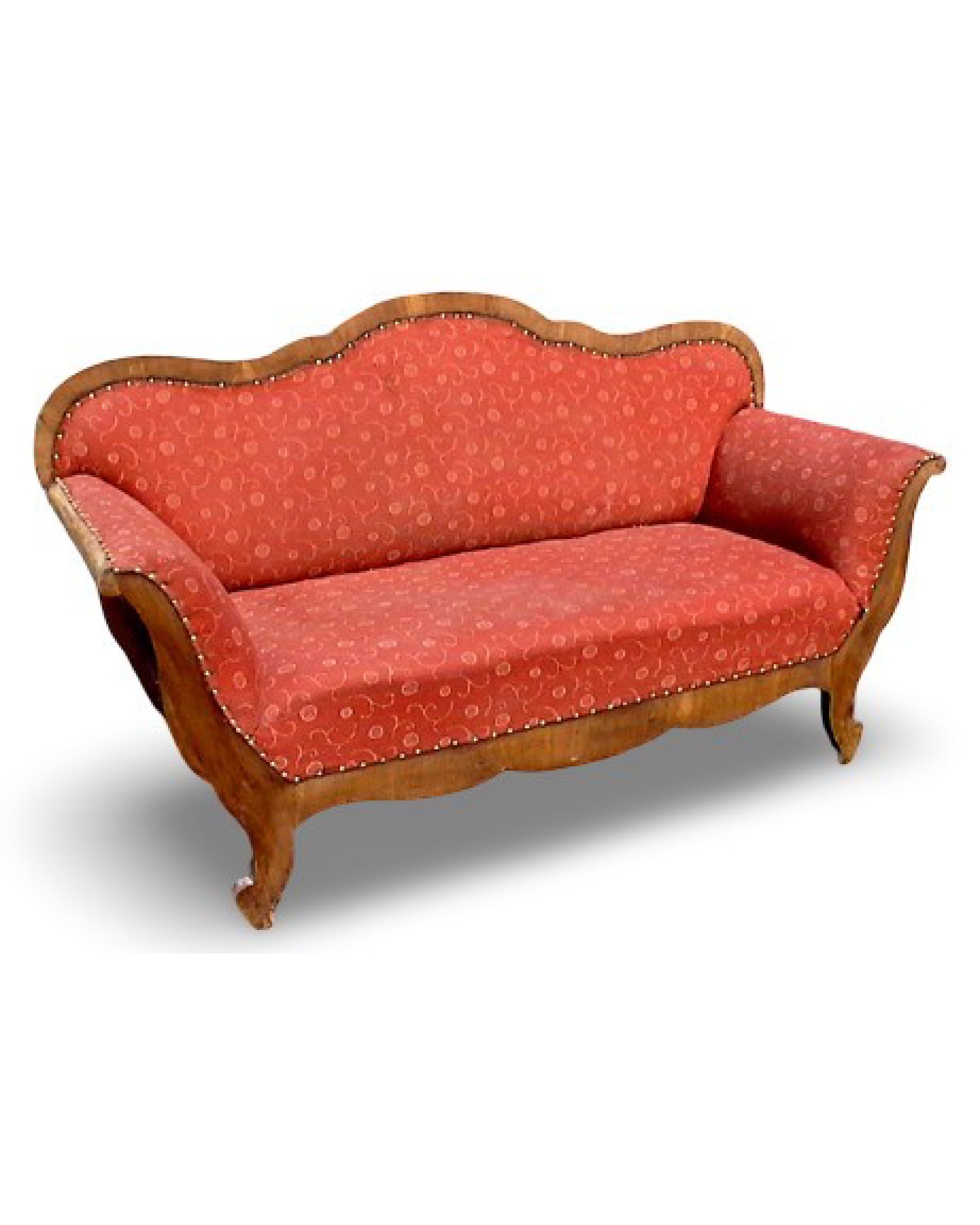 Sofa, Nussbaum (unrestauriert)