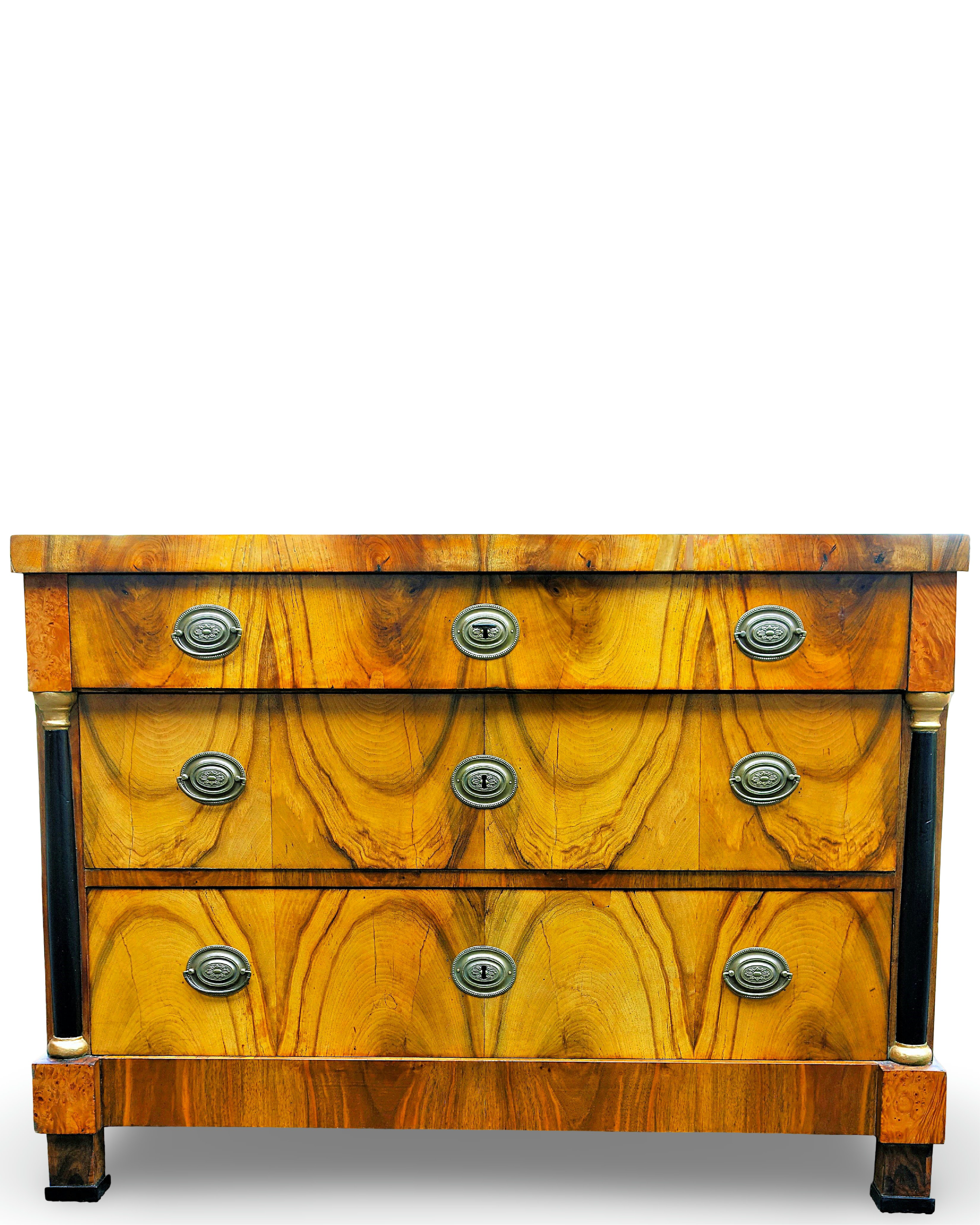 Kommode Biedermeier Nussbaum